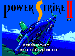 Power Strike II (Europe) Title Screen